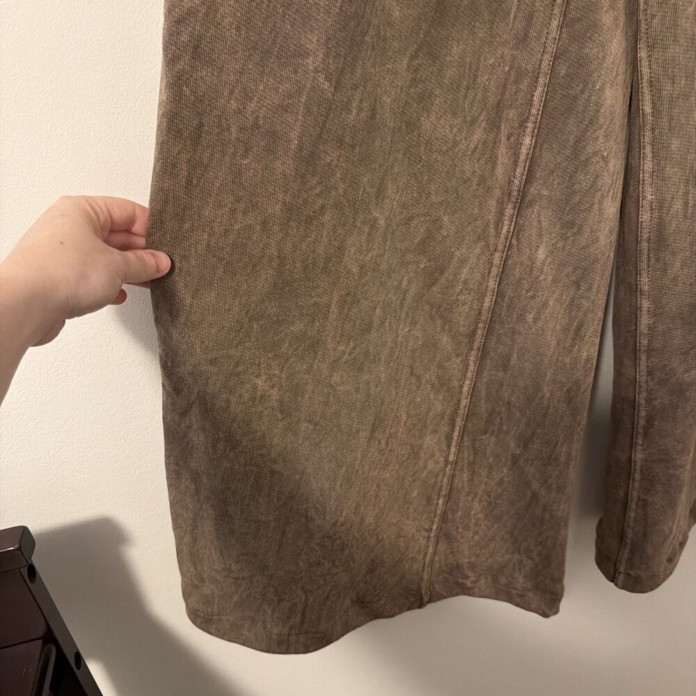 Three Bird Nest Brown Lounge Pants Wide Leg Relaxed NWOT - Small - Picture 4 of 11